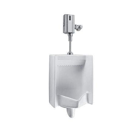 PROCOMFORT UT447E-01 Commercial ADA Complaint Rectangle 0.5 GPF Washout Urinal with Top Spud, Cotton White PR2586777